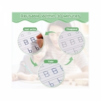 Set 4 caiete de lucru si stilou magic, reutilizabile, multicolor, Sank Magic, 4026B